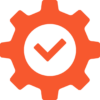 gear checkmark gear checkmark